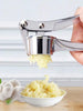 1pc Aluminum Alloy Garlic And Ginger Press, Made Of Aluminum Alloy Material, Can Press Garlic And Ginger Into Paste. Suitable For Home Kitchen Cooking Preparation, Restaurant Back Kitchen Seasoning Preparation, Etc.